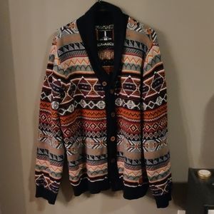 Fair isle cardigan jeans by buffalo xxl